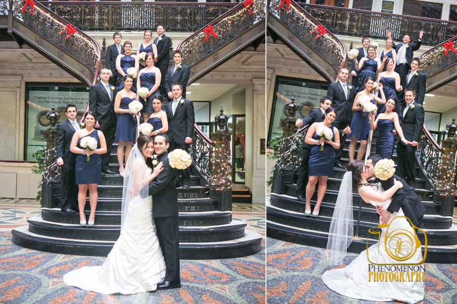 10 Bride and groom at ellicott square building